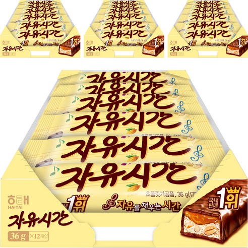 해태제과 자유시간 리얼초코, 36g, 48개