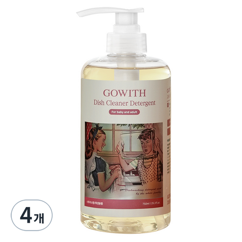 고위드 올인원 주방세제, 750ml, 4개