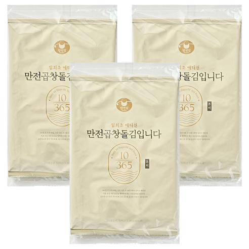 만전김 만전 곱창 돌김 입니다 조미, 20g, 3개