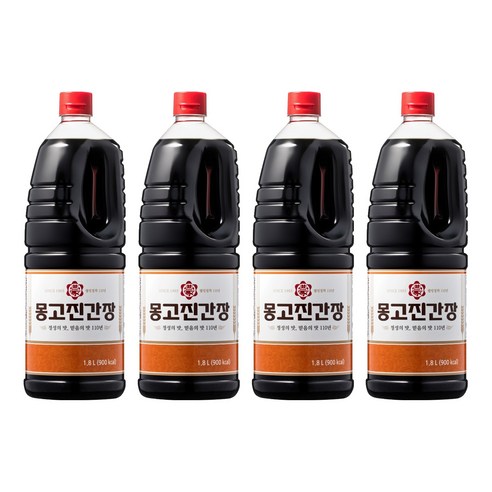 몽고진간장, 4개, 1.8L