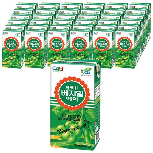 베지밀 A 담백한맛, 190ml, 64개