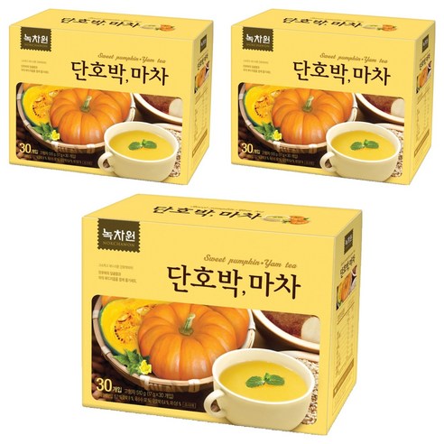 녹차원 단호박마차, 17g, 30개입, 3개