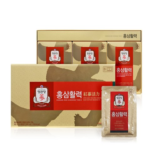 정관장 홍삼활력 30포 + 쇼핑백, 30회분, 1.2L, 1개