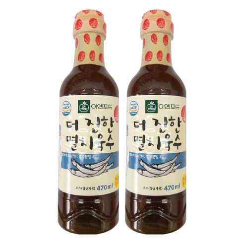 이엔푸드 더 진한 멸치육수, 470ml, 2개