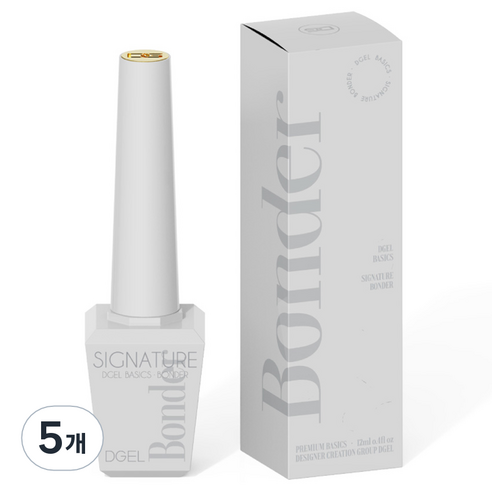 디젤 시그니처 네일 본더, 투명, 12ml, 5개