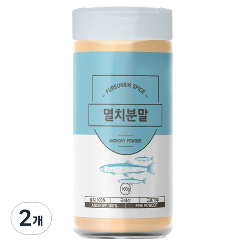 푸른빈 멸치 분말 가루, 100g, 2개