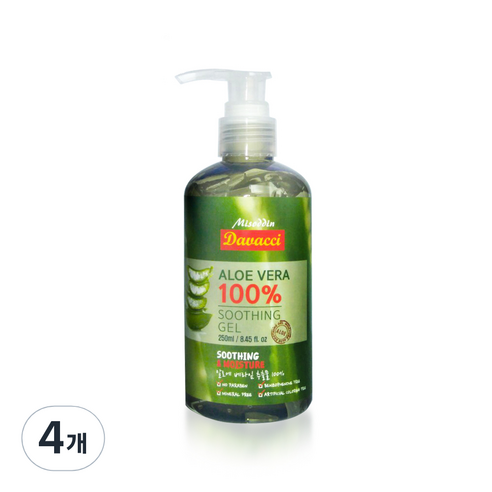 다바찌 알로에베라 100 수딩젤, 250ml, 4개