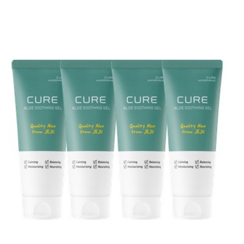 김정문알로에 큐어 수딩젤, 150ml, 4개