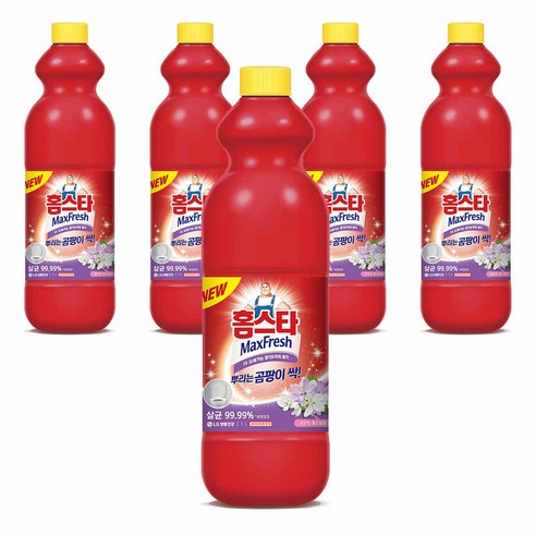 홈스타 맥스프레쉬 뿌리는 곰팡이 싹 세정제 리필, 1L, 5개