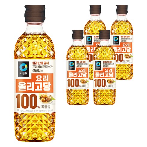 청정원 요리 올리고당, 1.2kg, 5개