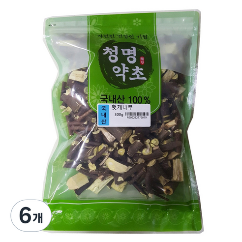 청명약초 헛개나무 국내차, 300g, 6개