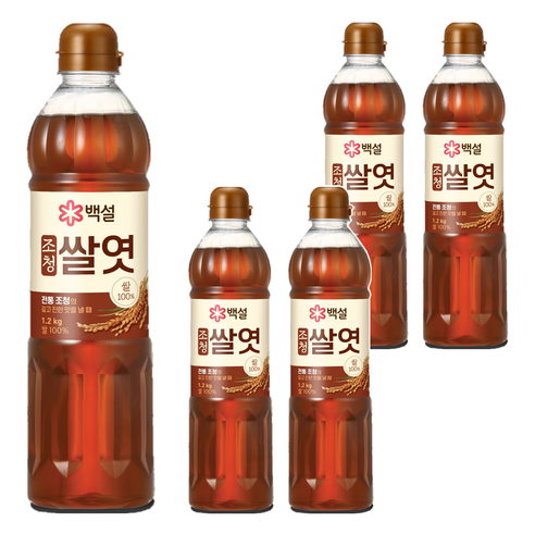백설 조청 쌀엿, 1.2kg, 5개