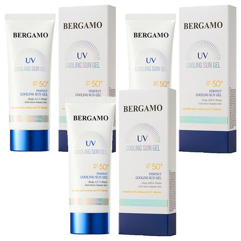 베르가모 퍼펙트 쿨링 선 젤 SPF50+ PA++++, 70ml, 3개