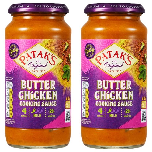 대상 파탁스 버터 치킨용 쿠킹 소스, 450g, 2개