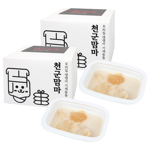 천군맘마 강아지 보양식 파우치, 도가니탕, 360g, 2개