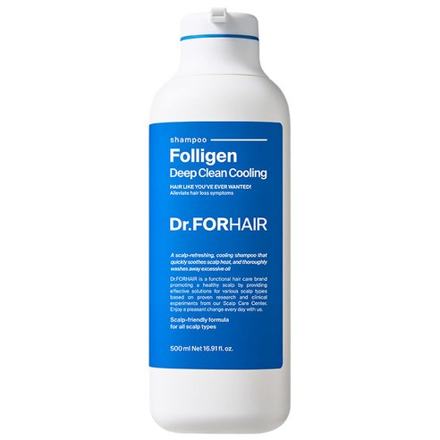 닥터포헤어 폴리젠 딥 클린 쿨링 샴푸, 500ml, 1개