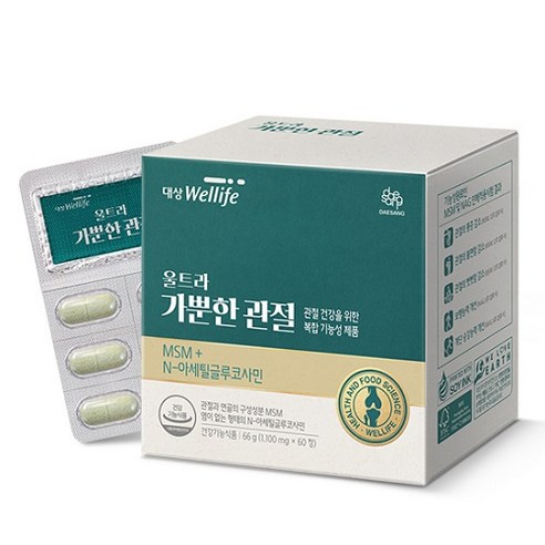 대상웰라이프 울트라 더블업 가뿐한관절, 60정, 1개