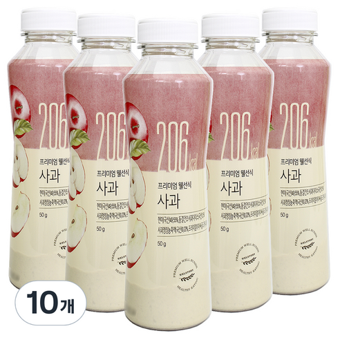 프리미엄 웰선식 사과, 10개, 50g