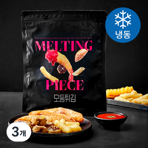멜팅피스 모둠튀김 (냉동), 400g, 3개
