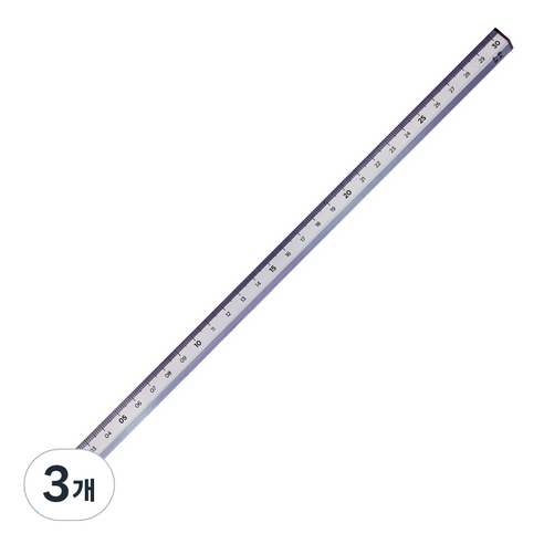 롭다 아크릴스틱자 30cm, Violet Fog, 3개