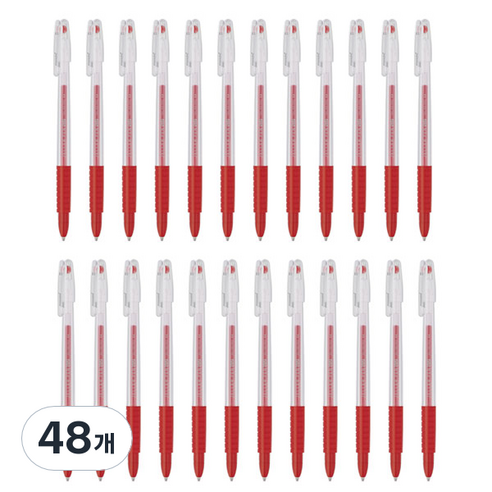 모나미 젤러펜 502 0.5mm, Red, 48개