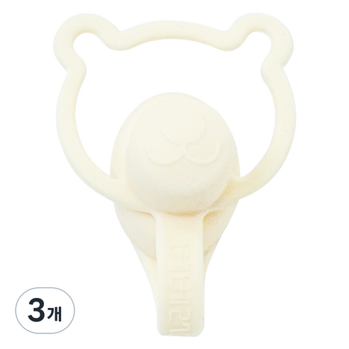베베2781 유아용 이유식 파우치 흘림방지 토퍼, 100ml, 3개, C 1 베이지