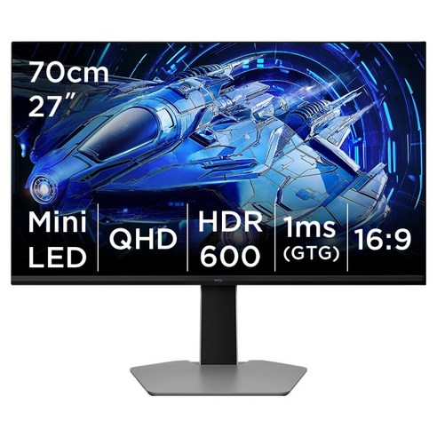 TCL QHD QD Mini LED 게임 모니터, 70cm, 27G64