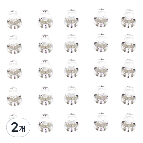 칼라 체스 자석홀더 XS 25p, 투명, 2개