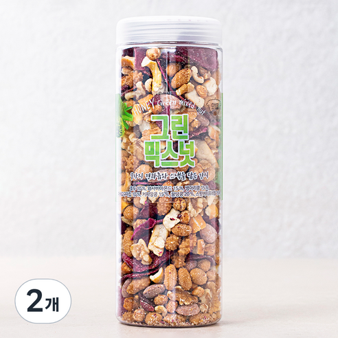 허니버터 그린 믹스넛, 450g, 2개