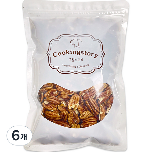 쿠킹스토리 피칸 반태, 200g, 6개