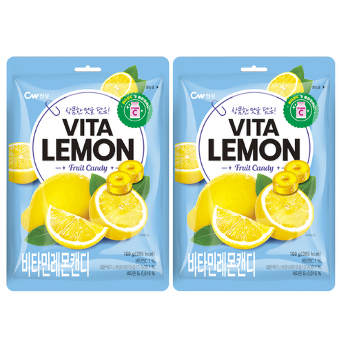 청우식품 레몬 캔디, 100g, 2개