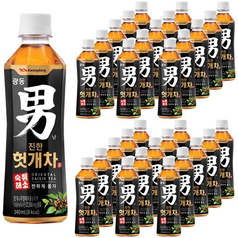 광동 힘찬하루 헛개차, 340ml, 60개