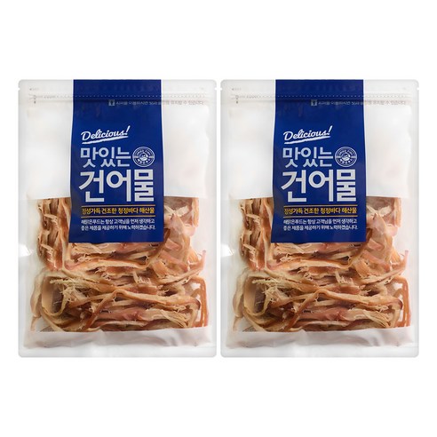 해맑은푸드 바베큐 조미오징어, 300g, 2개