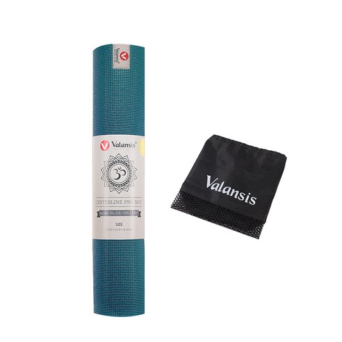밸런시스 NR1 PRO 요가 매트 + 가방, 블루그린, 1세트