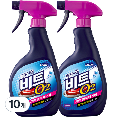비트 비트 오투 폼 스프레이 강력 얼룩 제거제, 10개, 500ml