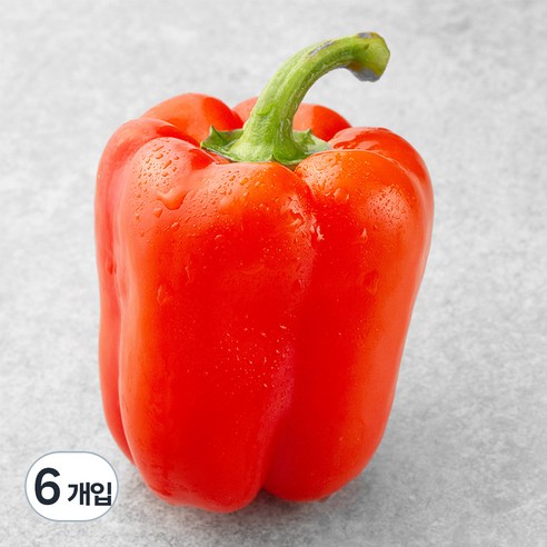 친환경 빨강 파프리카, 1개입, 6개