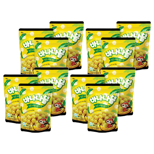 바나나볼, 12개, 70g