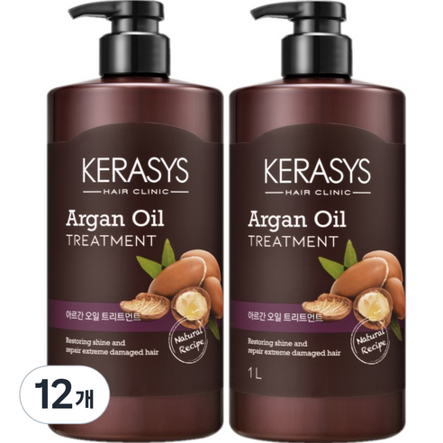 케라시스 아르간오일 헤어트리트먼트, 1L, 12개