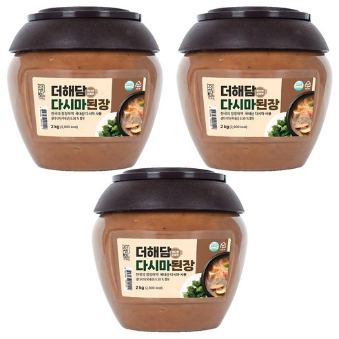 더해담 다시마 된장, 2kg, 3개