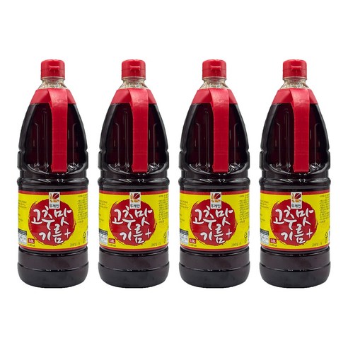 뚜레반 고추맛기름+, 4개, 1.8L