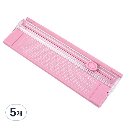 온업 컬러 종이 커터, 핑크, 5개