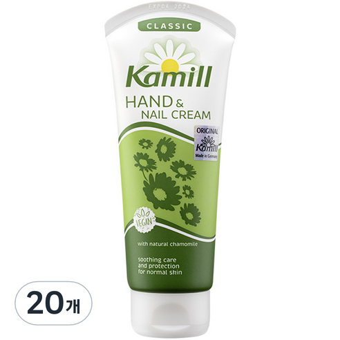 카밀 핸드 앤 네일 크림 클래식 카모마일향, 100ml, 20개