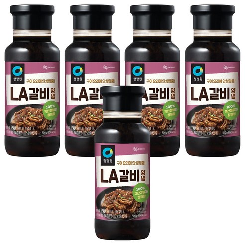청정원 LA갈비양념, 500g, 5개