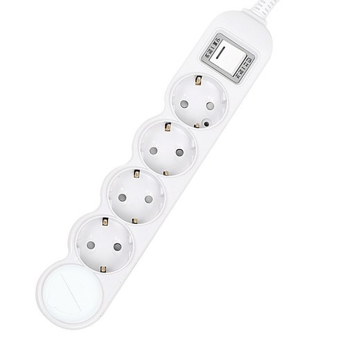 세계엔터 일반 멀티탭 5구 SG-305 + 안전캡, 1.5m, 1세트