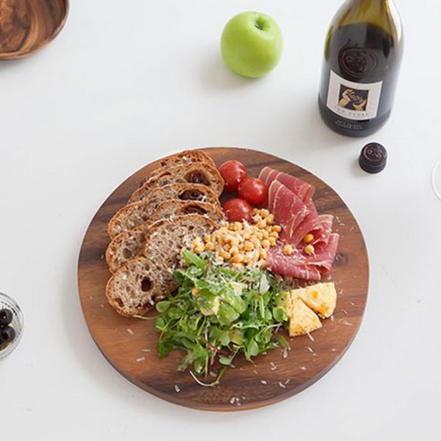 주방에 감성을 더하는 프리미엄 우드 도마, 니코트 우드 커팅보드 Round