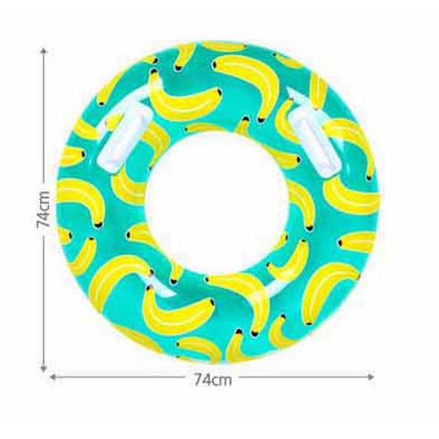 써니워터 원형 바나나튜브 75cm, 혼합색상, 1개