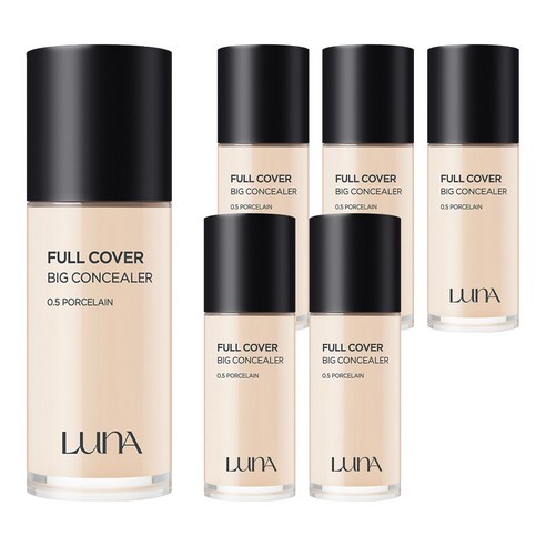 루나 롱래스팅 풀 커버 빅 컨실러 40g, 0.5호 포슬린, 6개