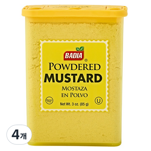 바디아 머스터드 파우더, 85g, 4개