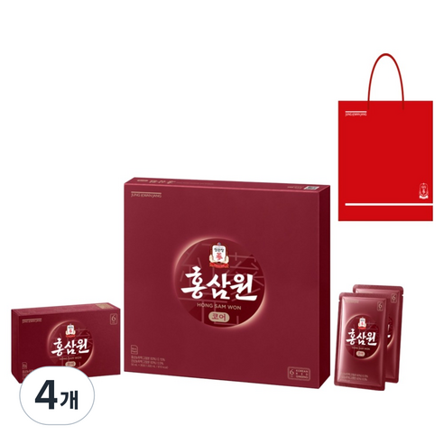 홍삼원 코어 30p, 4개, 1.5L