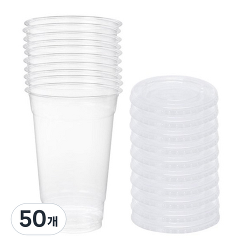 롯데이라이프 테이크아웃 아이스컵 720ml, 1개입, 50개